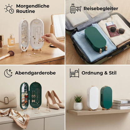 Elegante Schmuckaufbewahrungsbox mit Spiegel