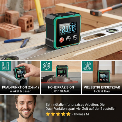 2in1 Digitaler Laser-Neigungsmesser