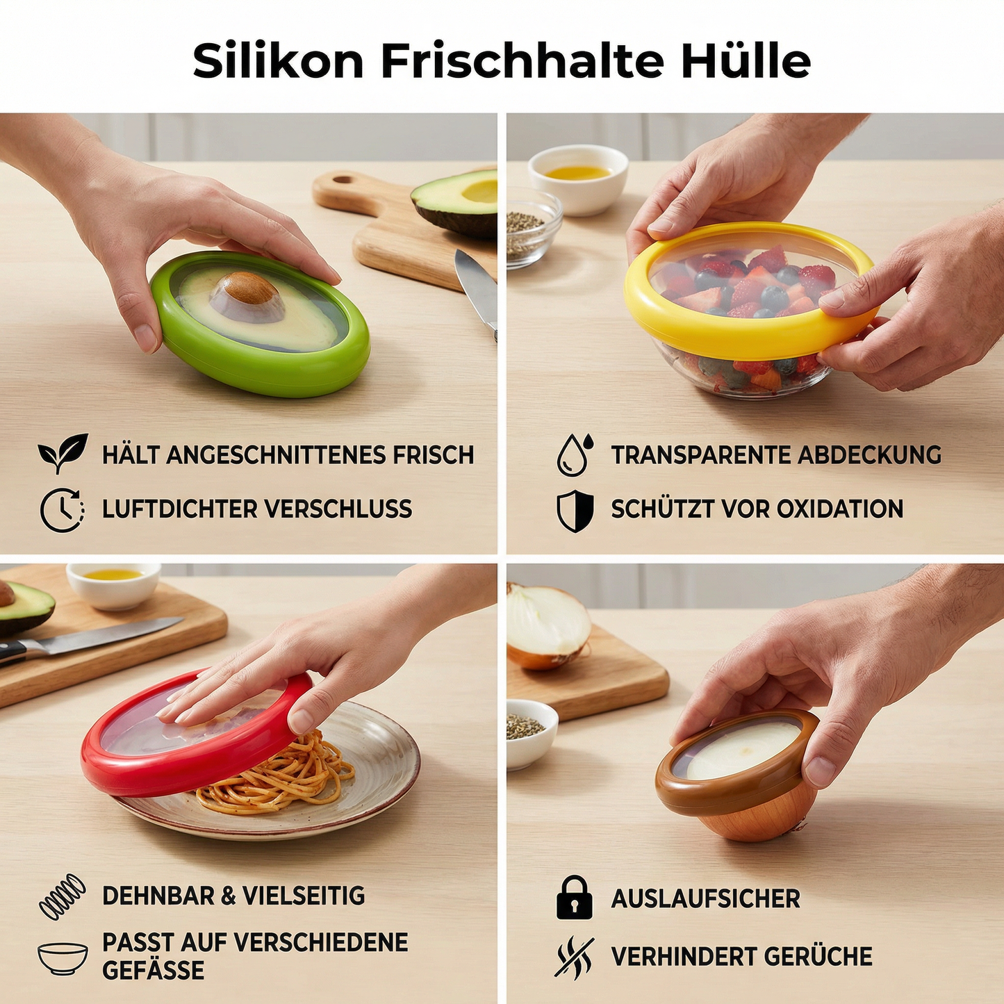 Silikon Frischhalte Hülle